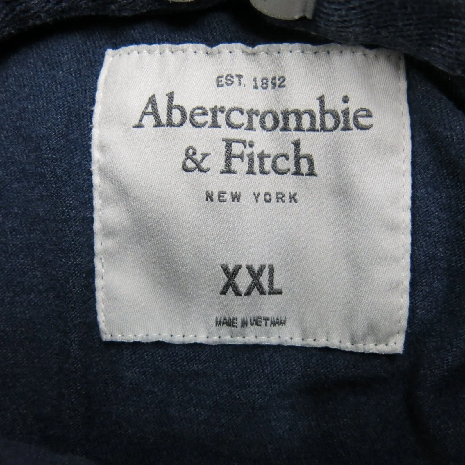 Abercrombie & Fitch Mens Polo Shirt Short Sleeves High Low Gray Blue Size XXL