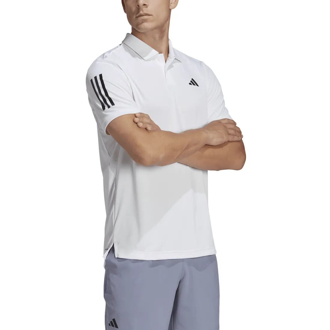 ADIDAS CLUB 3-STRIPES MEN'S TENNIS POLO SHIRT WHITE