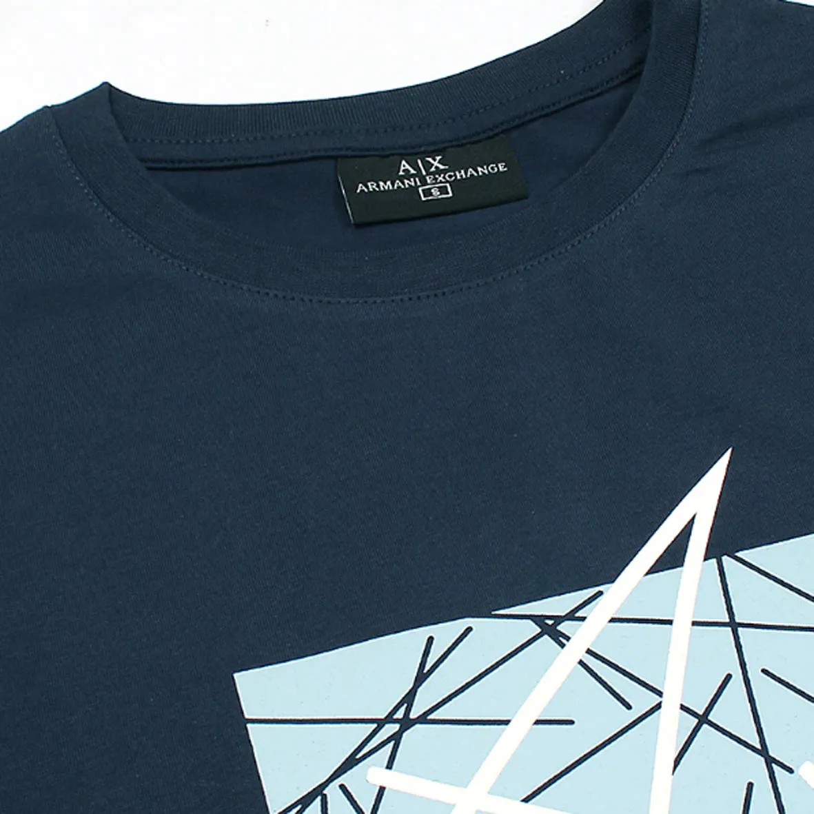 AX - Men 'Navy' World Design Printed T-Shirt AX872