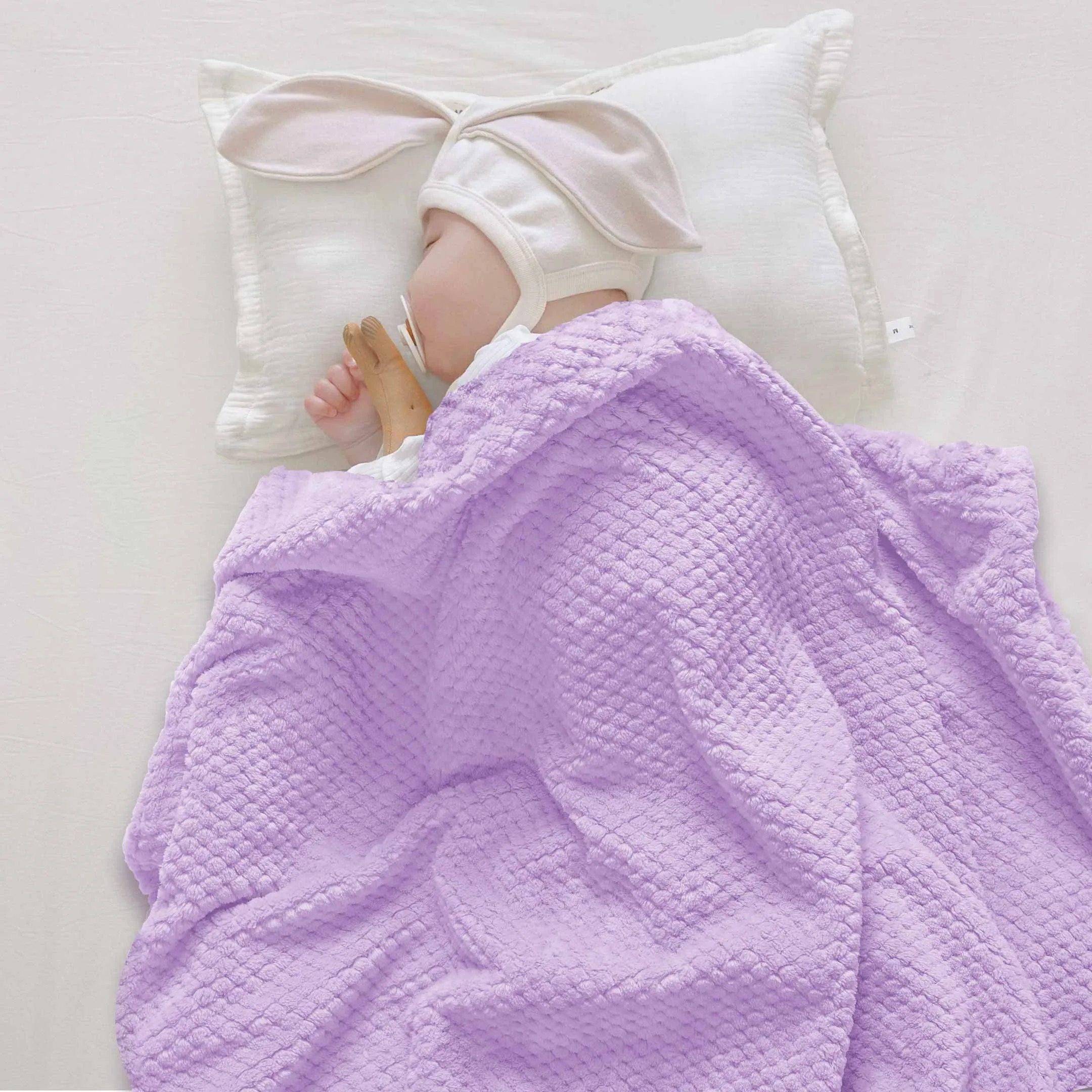 Baby Popcorn Embossed Fleece Blankets