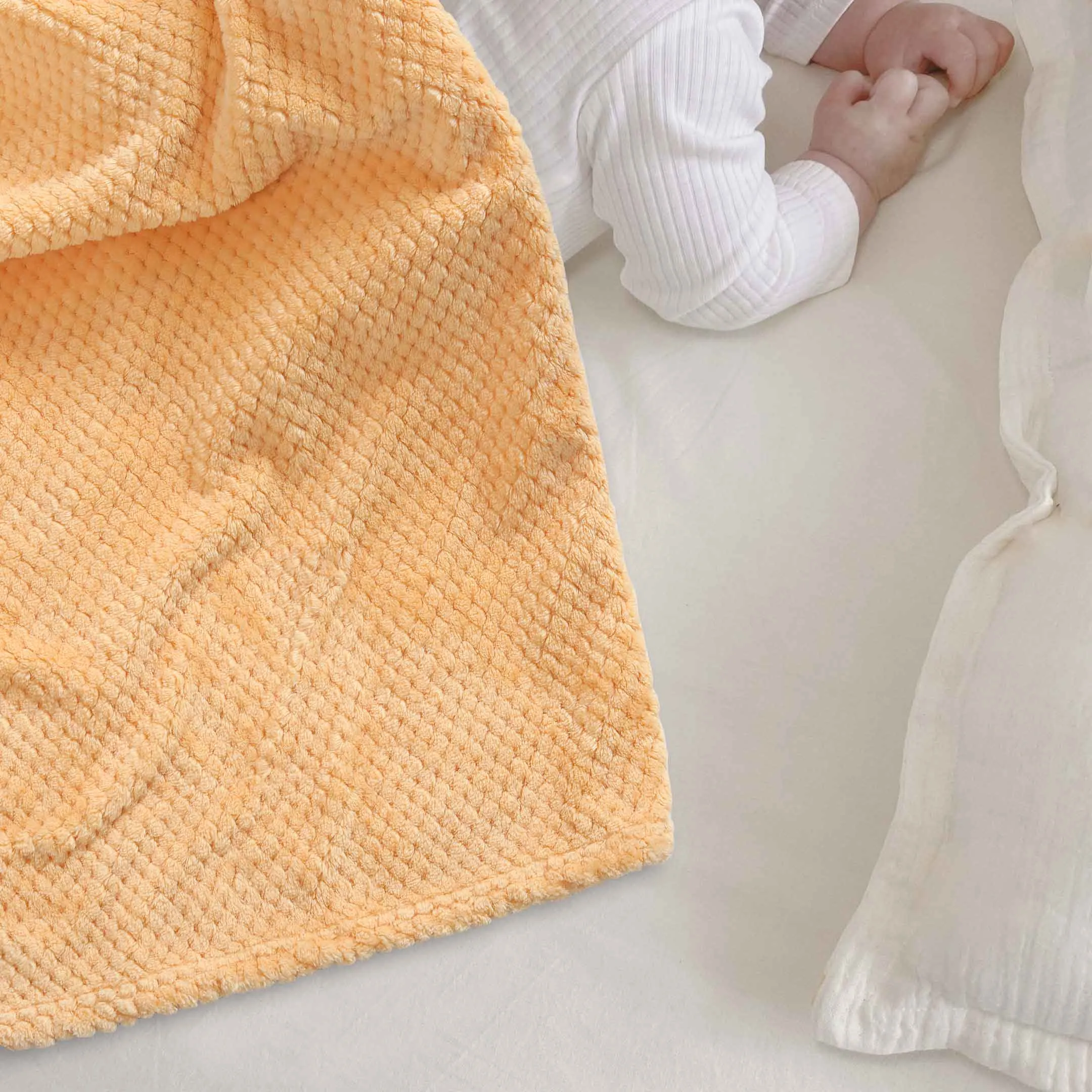 Baby Popcorn Embossed Fleece Blankets