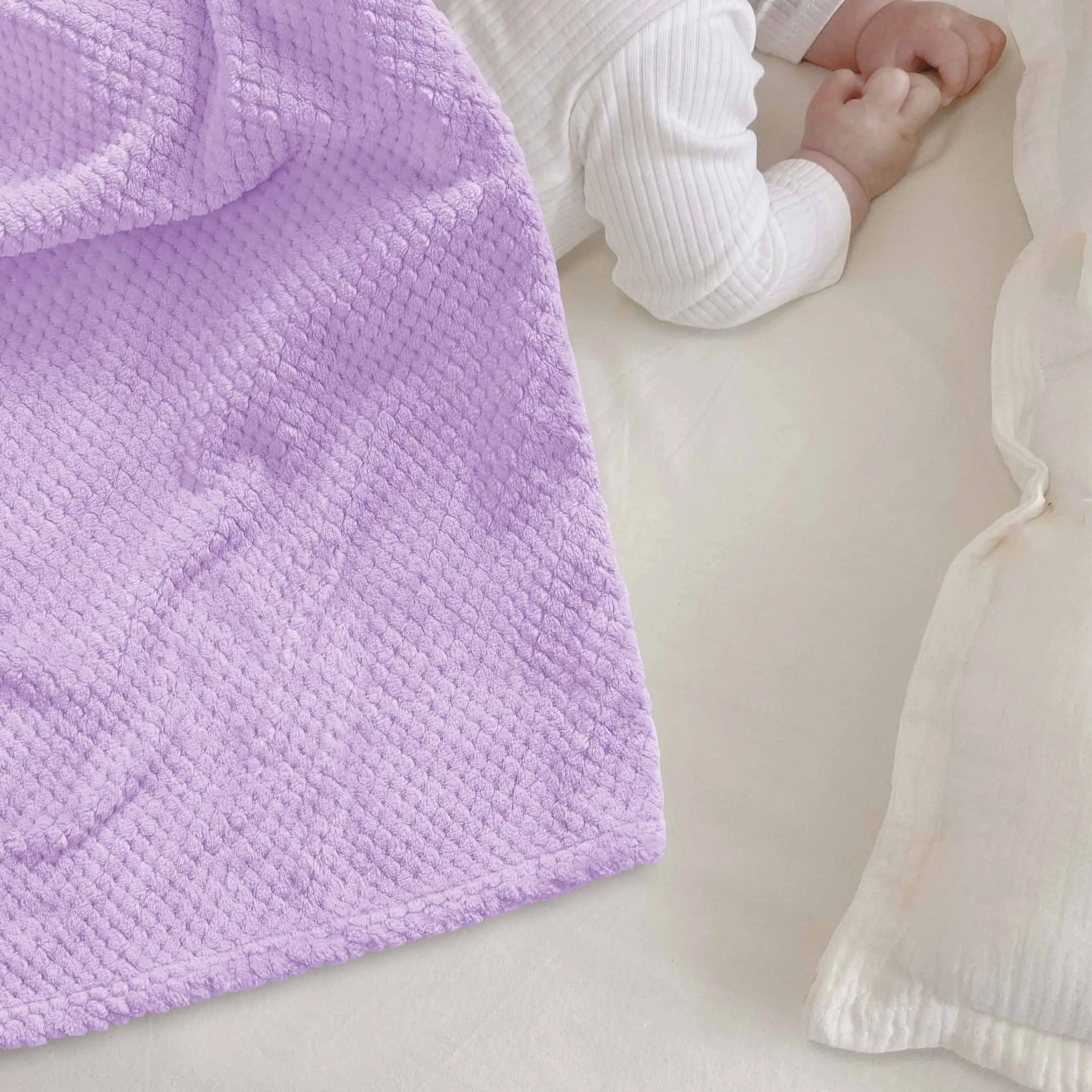 Baby Popcorn Embossed Fleece Blankets