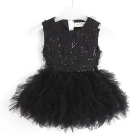 Black Sequin Tutu Dress