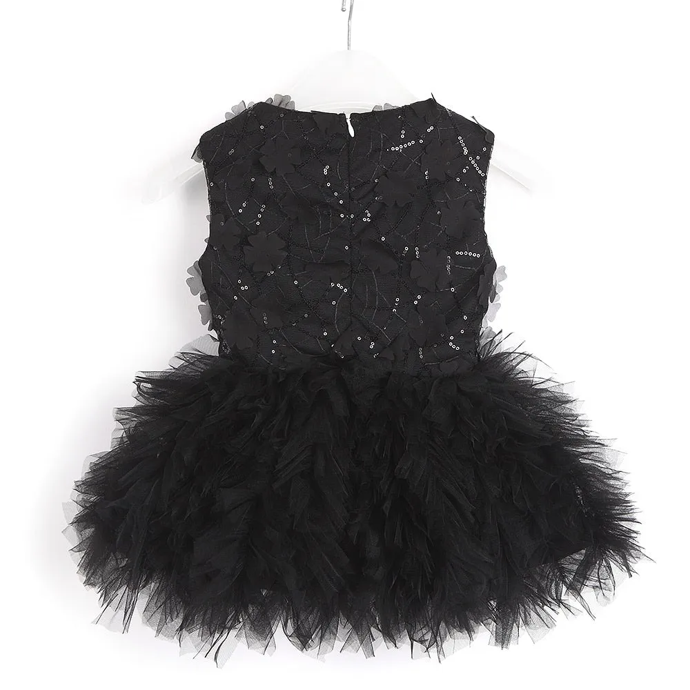 Black Sequin Tutu Dress