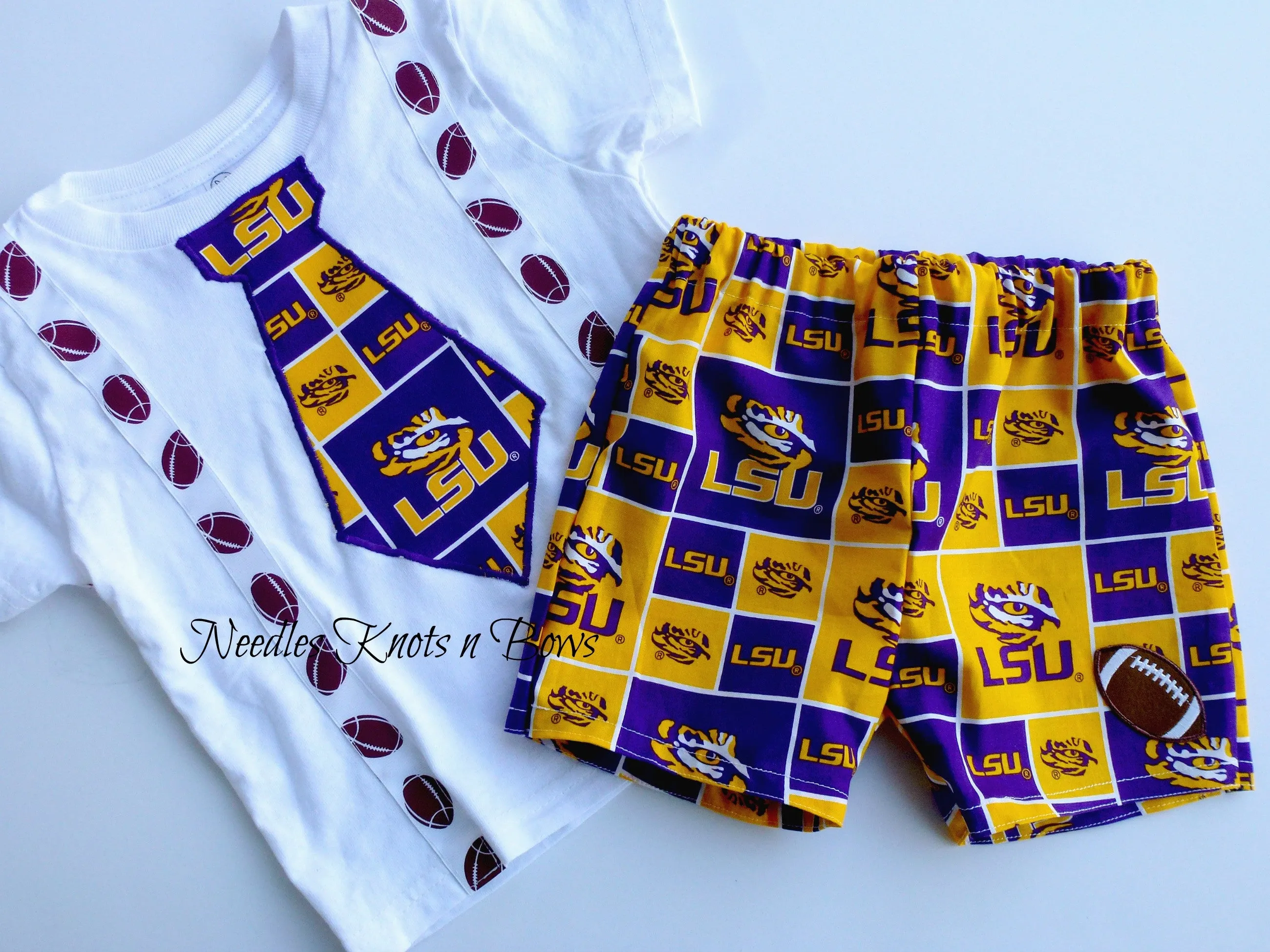 Boys LSU Tigers Football Outfit, Baby Boys Louisiana State University Game Day Outfit