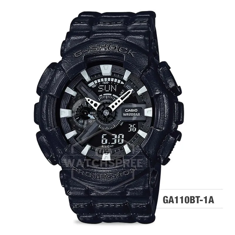 Casio G-Shock Special Color Standard Analog-Digital Black Resin Band Watch GA110BT-1A GA-110BT-1A