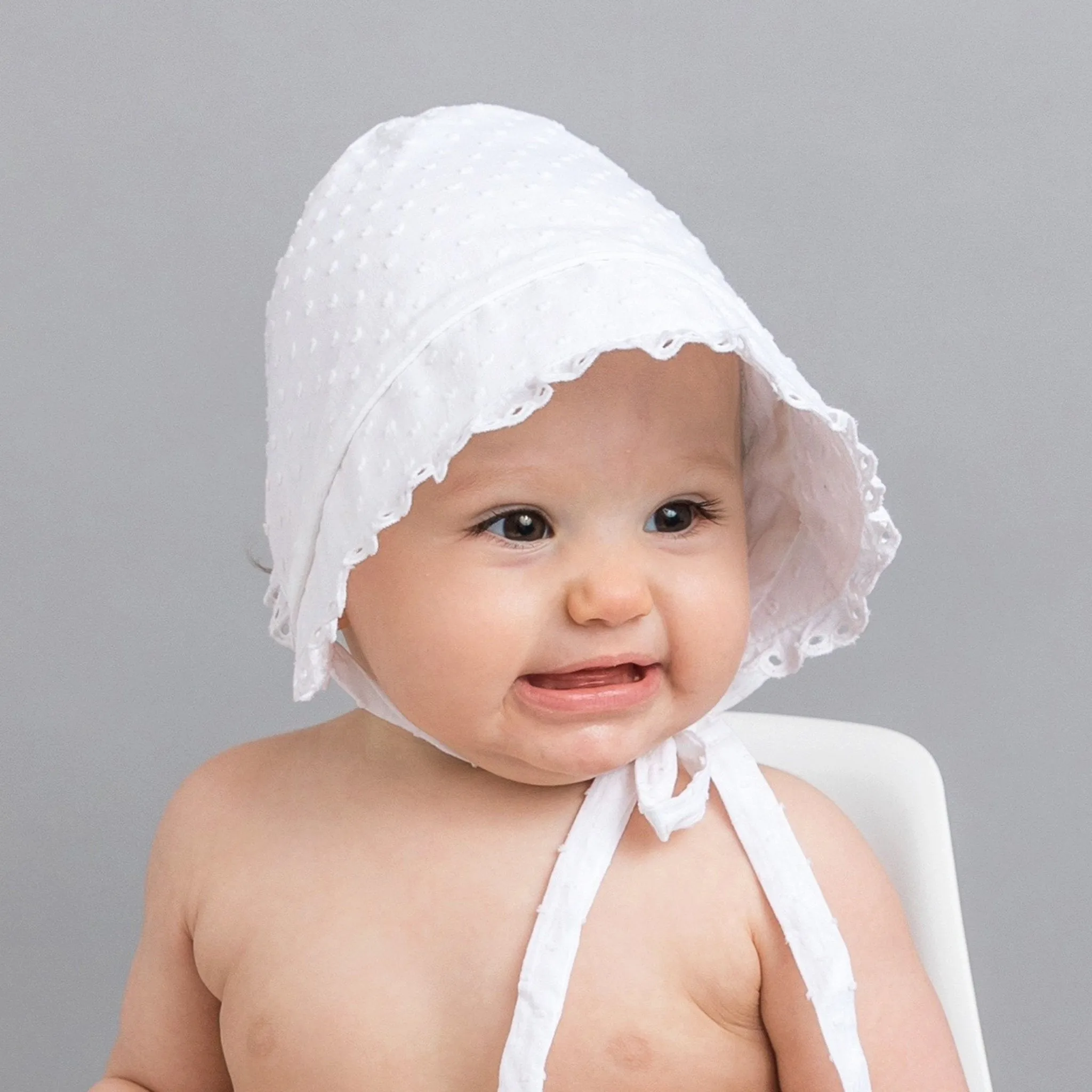 Clip Dot Bonnet for Infants & Toddlers