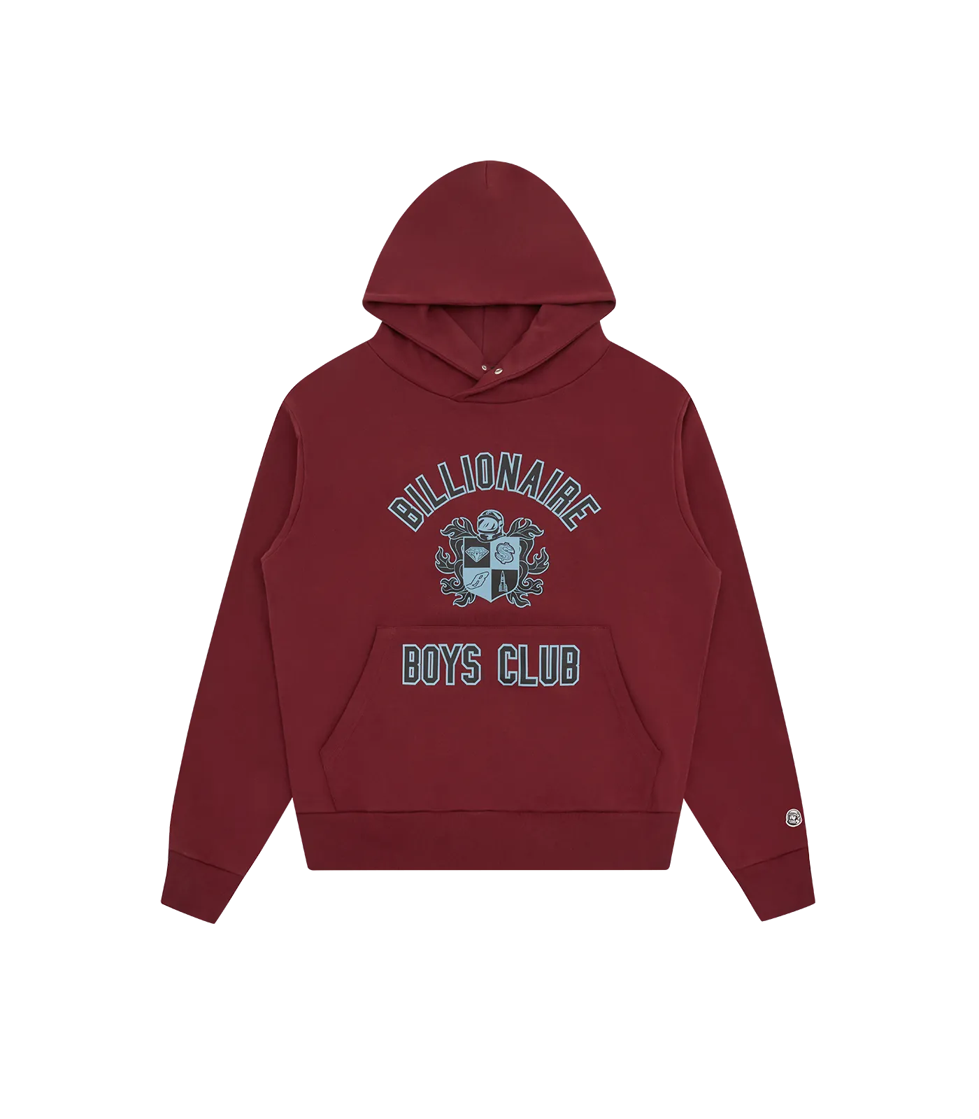 CREST LOGO POPOVER - BURGUNDY