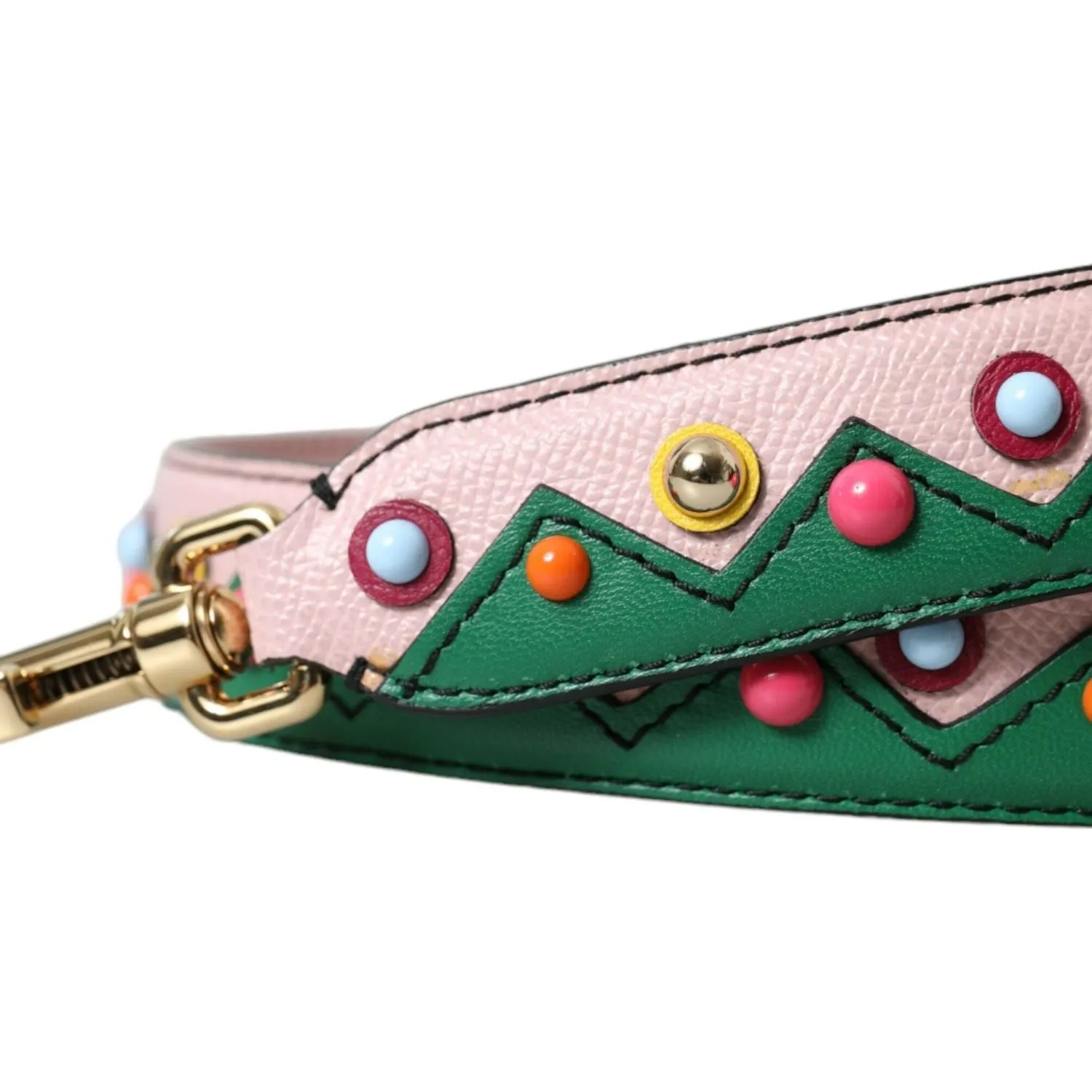 Dolce & Gabbana Pink Leather Handbag Accessory Shoulder Strap