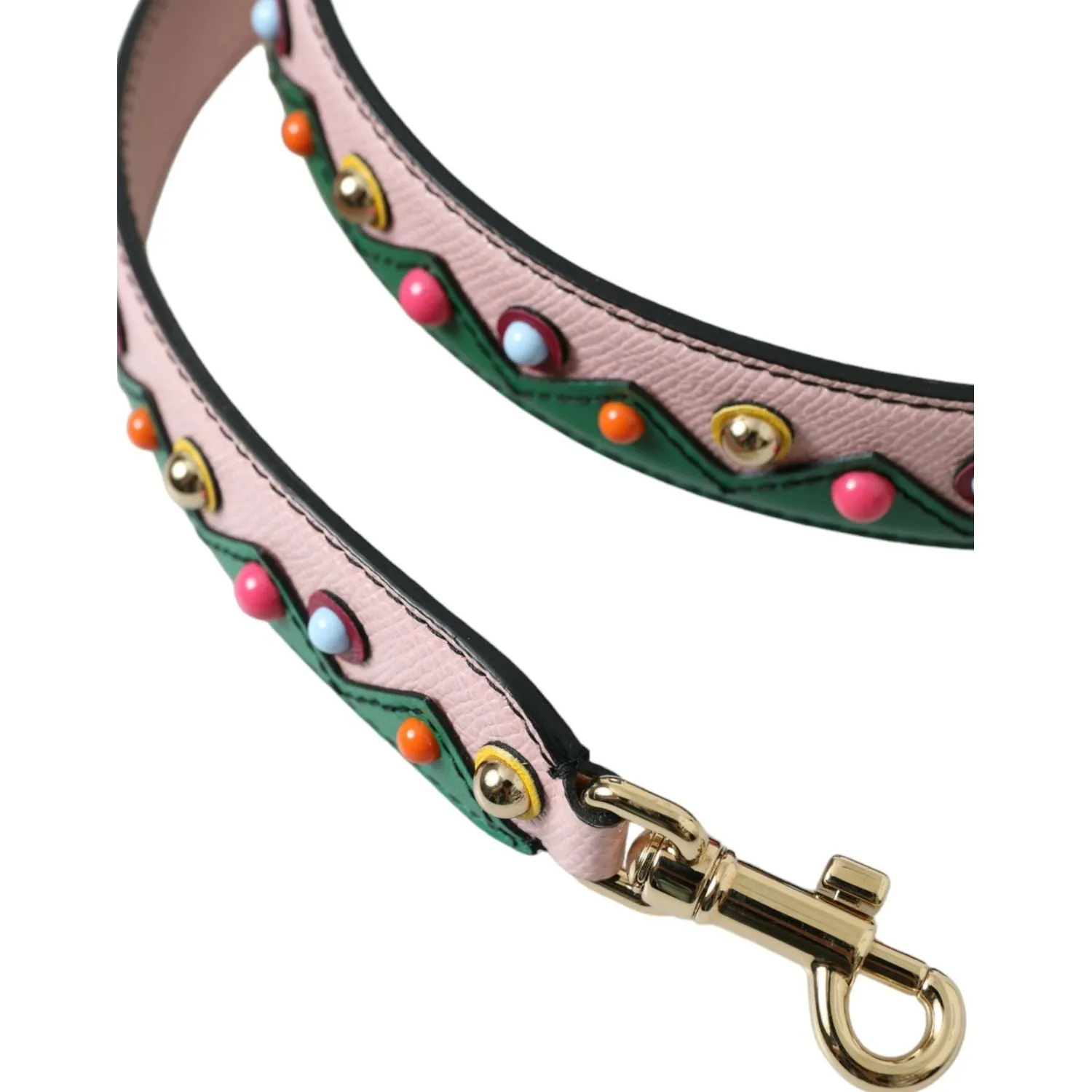 Dolce & Gabbana Pink Leather Handbag Accessory Shoulder Strap