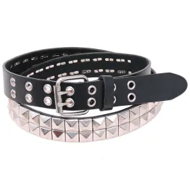 Double Row Studded leather Belt #BT178PYK