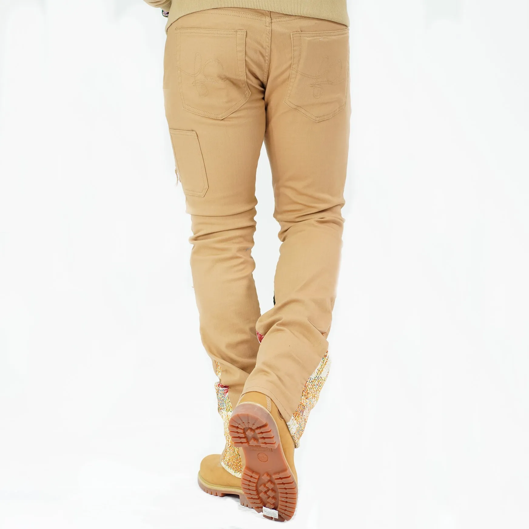 F1915 Angel Tapestry Jeans - Khaki