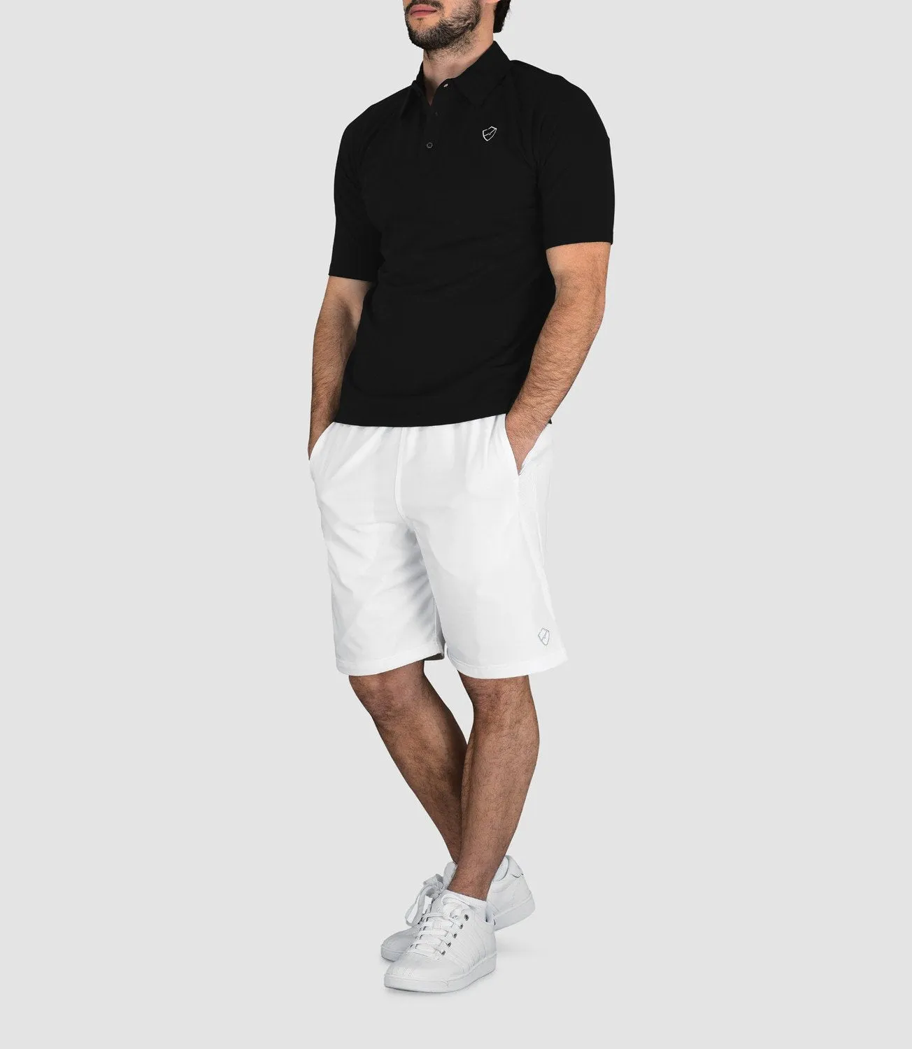 Fabrice Cotton Button Neck Polo