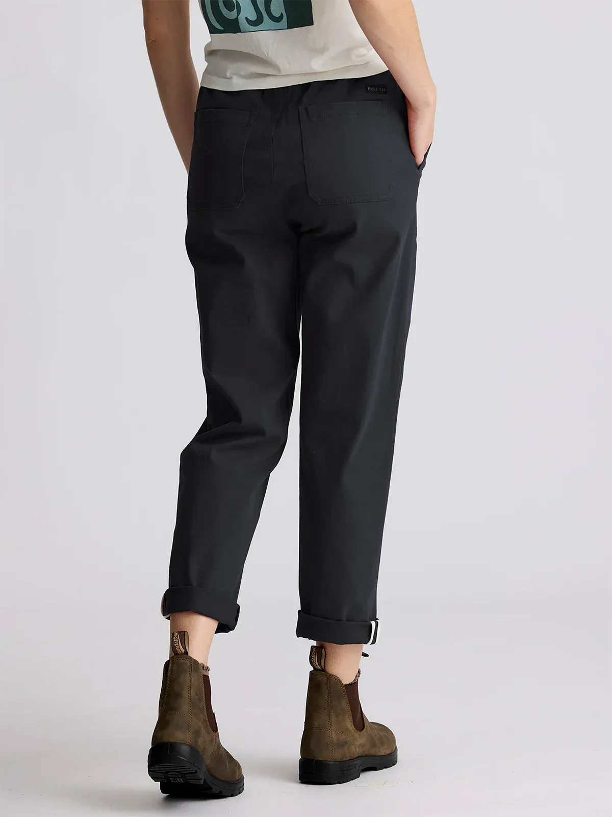 Free Fly Women's Pacifica Twill Pant in Black Sand