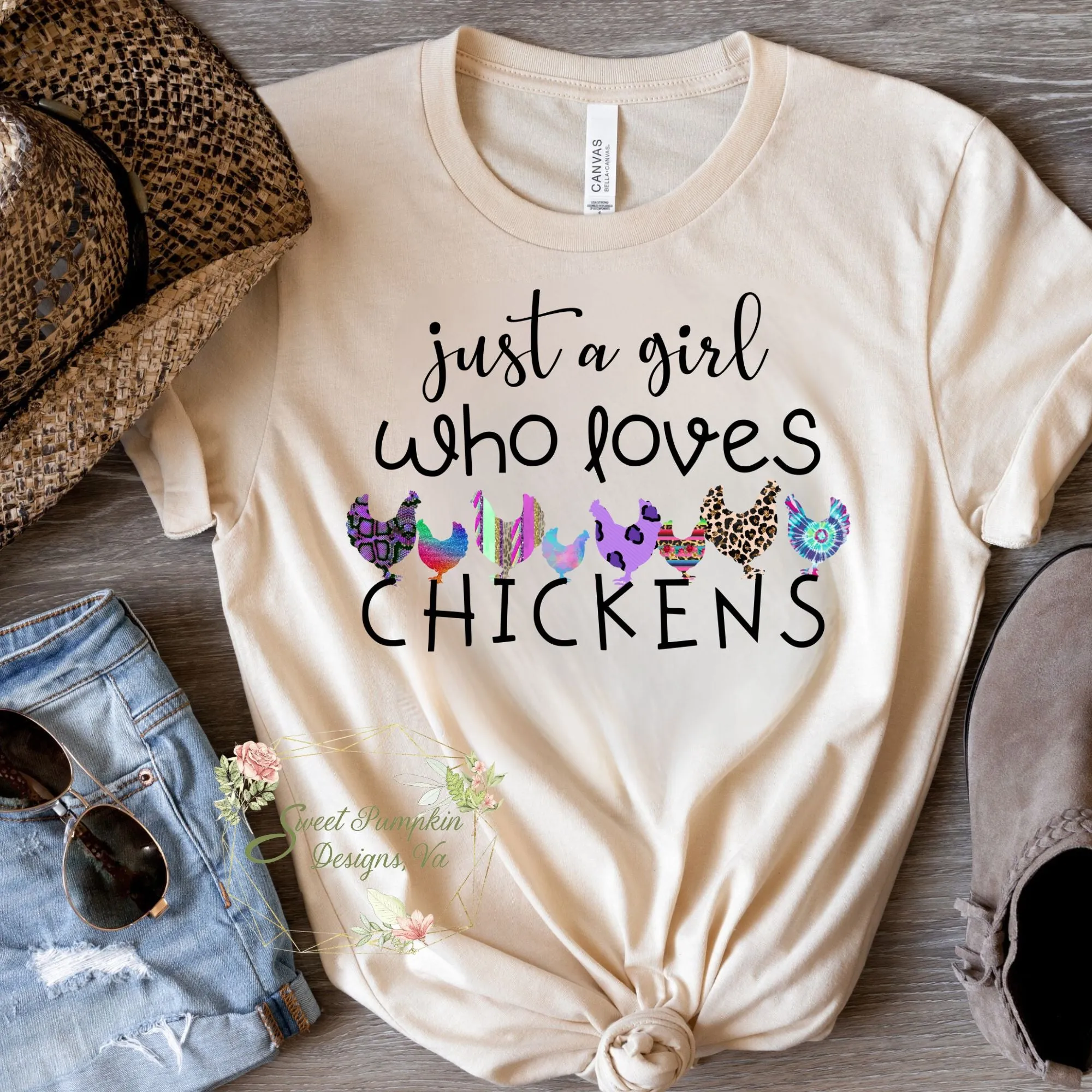 Get Your Cluck On: Just a Girl Who Loves Chickens T-Shirt