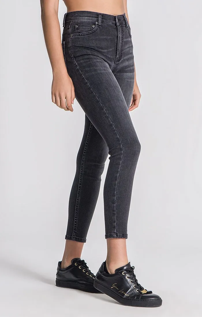 Grey Core Skinny Jeans