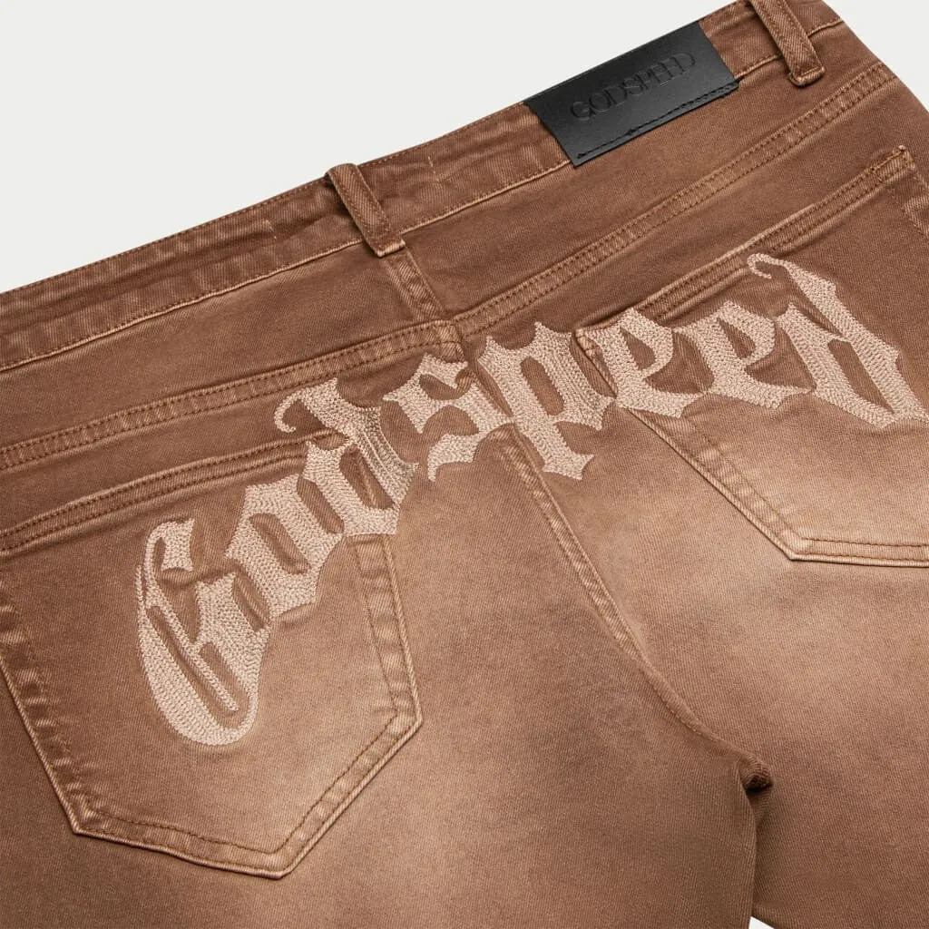 GS 4EVER Chain-Stitch Denim (Brown)