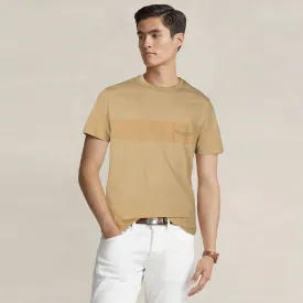 HC - Men 'Khaki' Hackett Printed Logo T-Shirt HC777