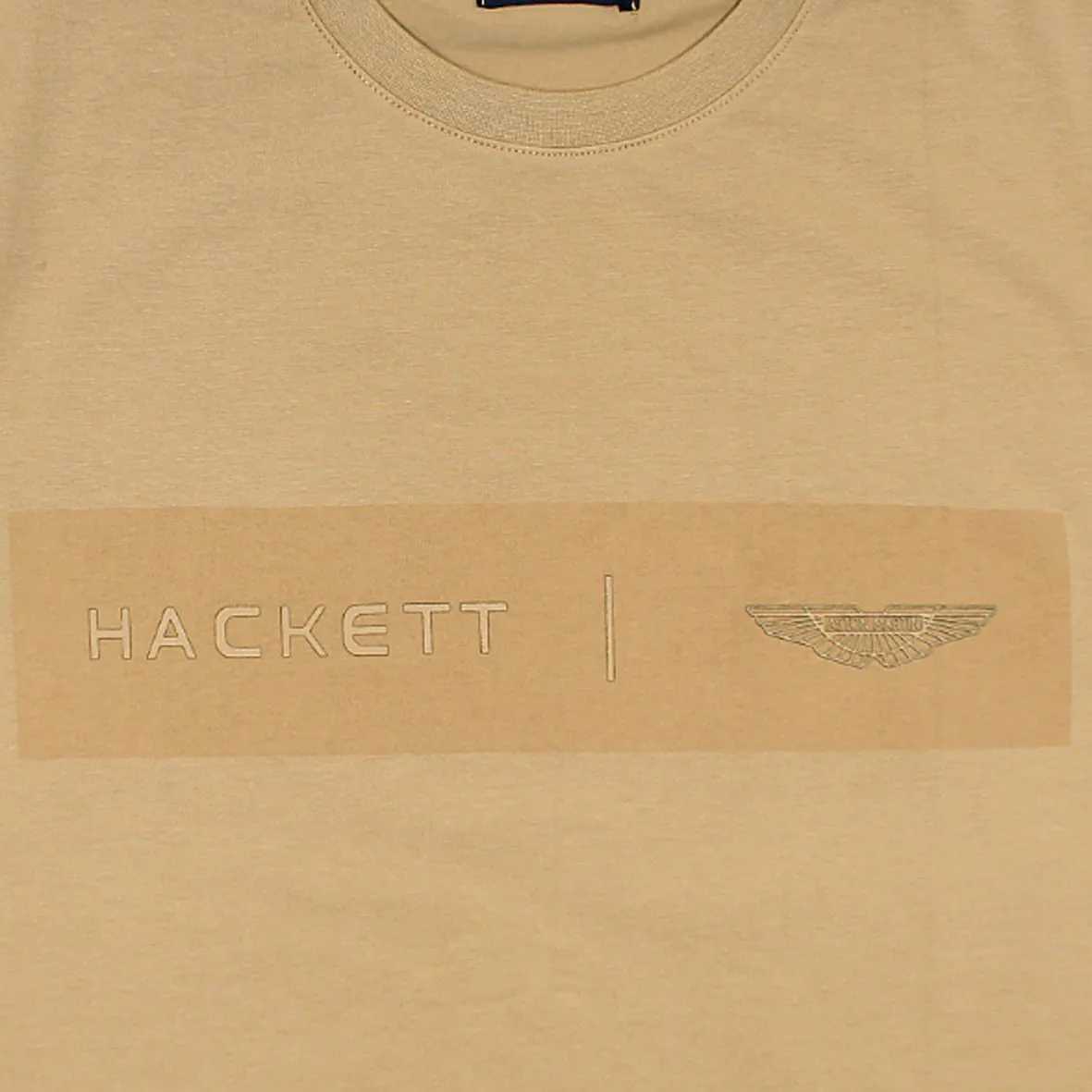 HC - Men 'Khaki' Hackett Printed Logo T-Shirt HC777