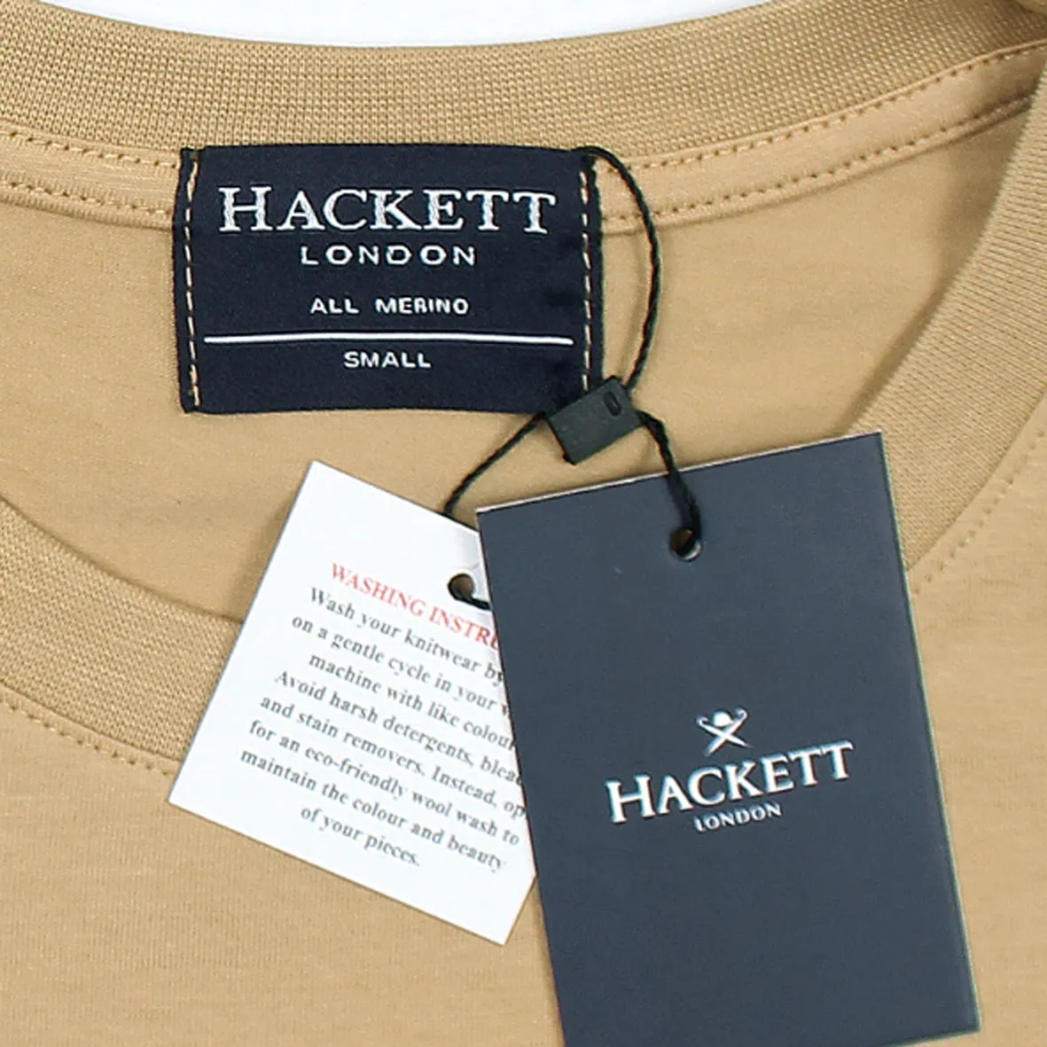 HC - Men 'Khaki' Hackett Printed Logo T-Shirt HC777