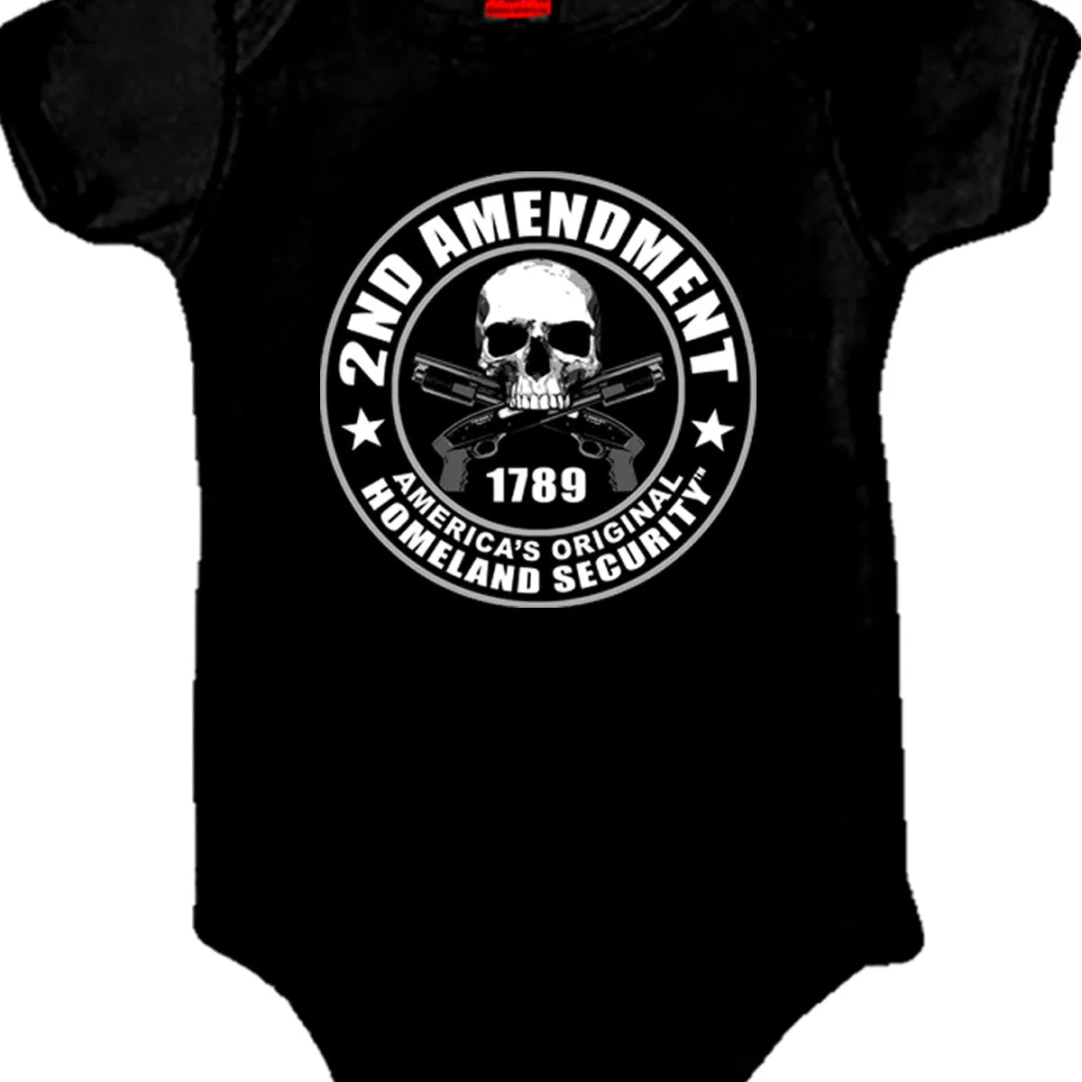 Hot Leathers GYS1053 2nd Amendment America's Original Homeland Security Baby Bodysuit