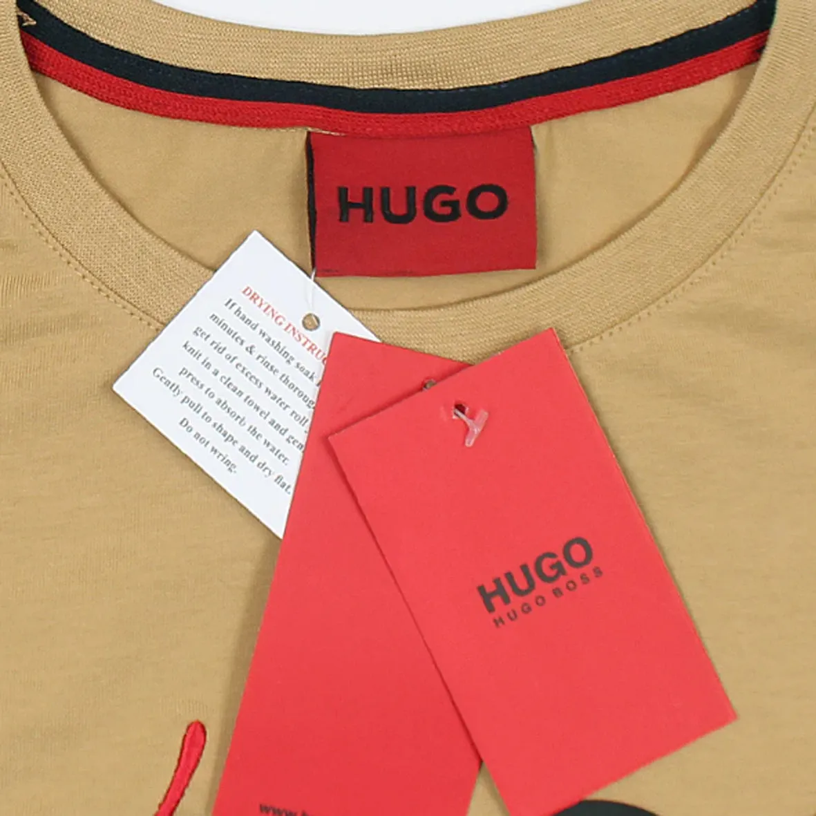 HU - Men 'Beige' Hugo Hybrid Logo T-Shirt HU868