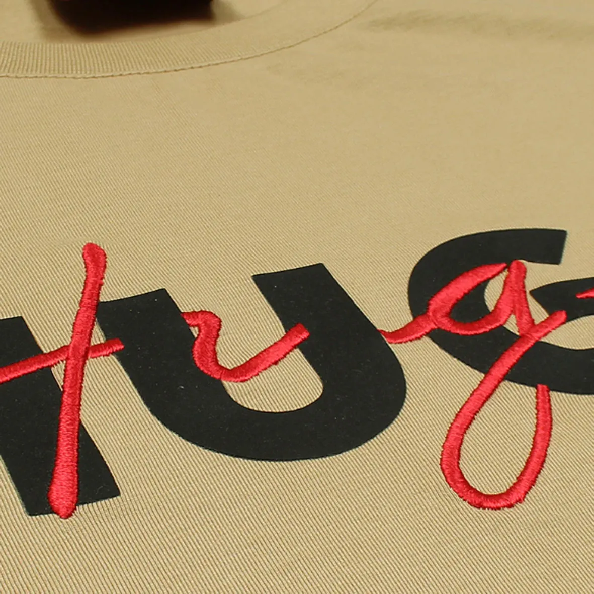 HU - Men 'Beige' Hugo Hybrid Logo T-Shirt HU868