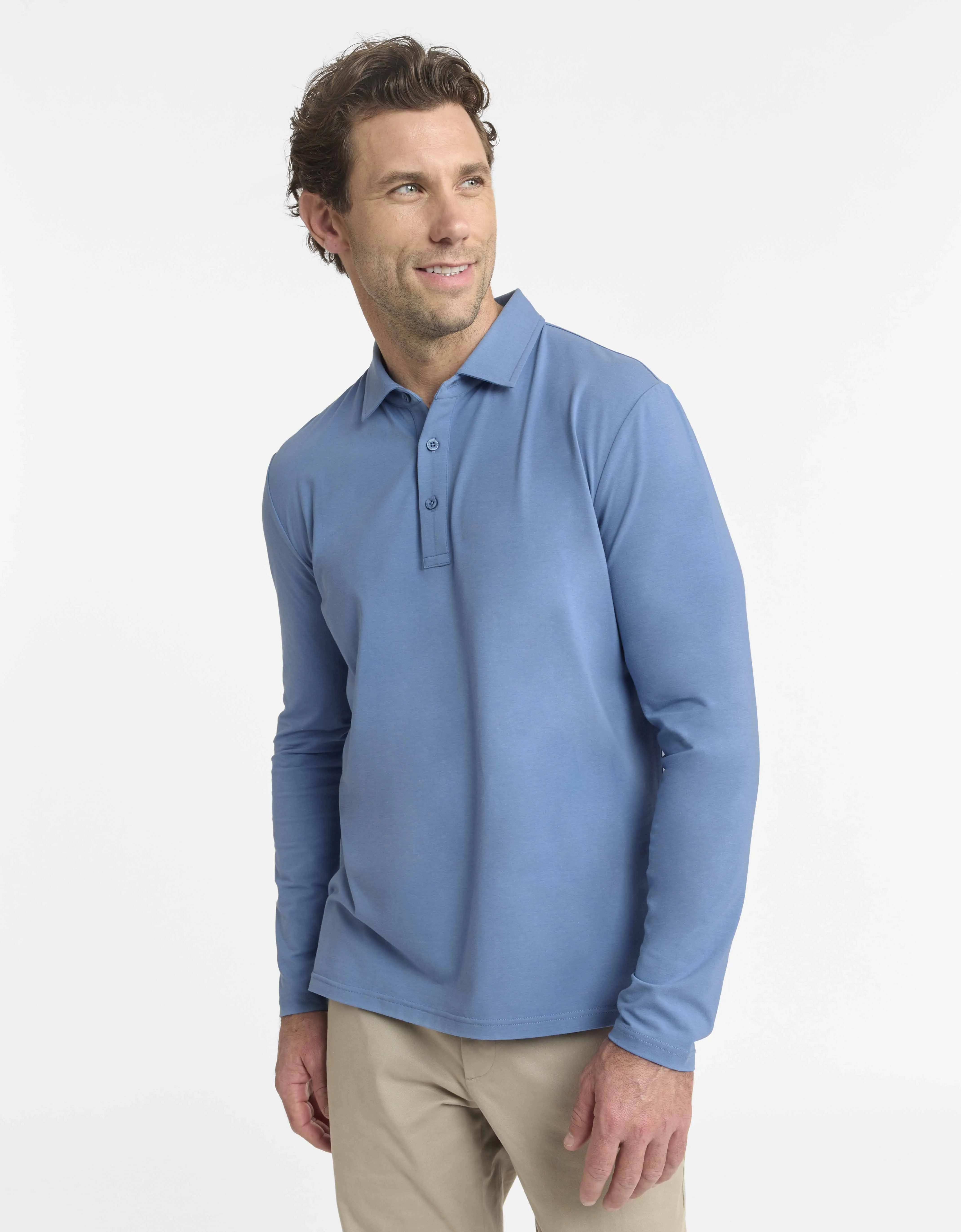 Long Sleeve Polo Shirt UPF50  Sensitive Collection