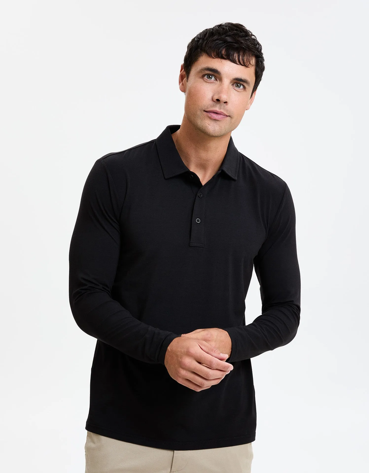 Long Sleeve Polo Shirt UPF50  Sensitive Collection