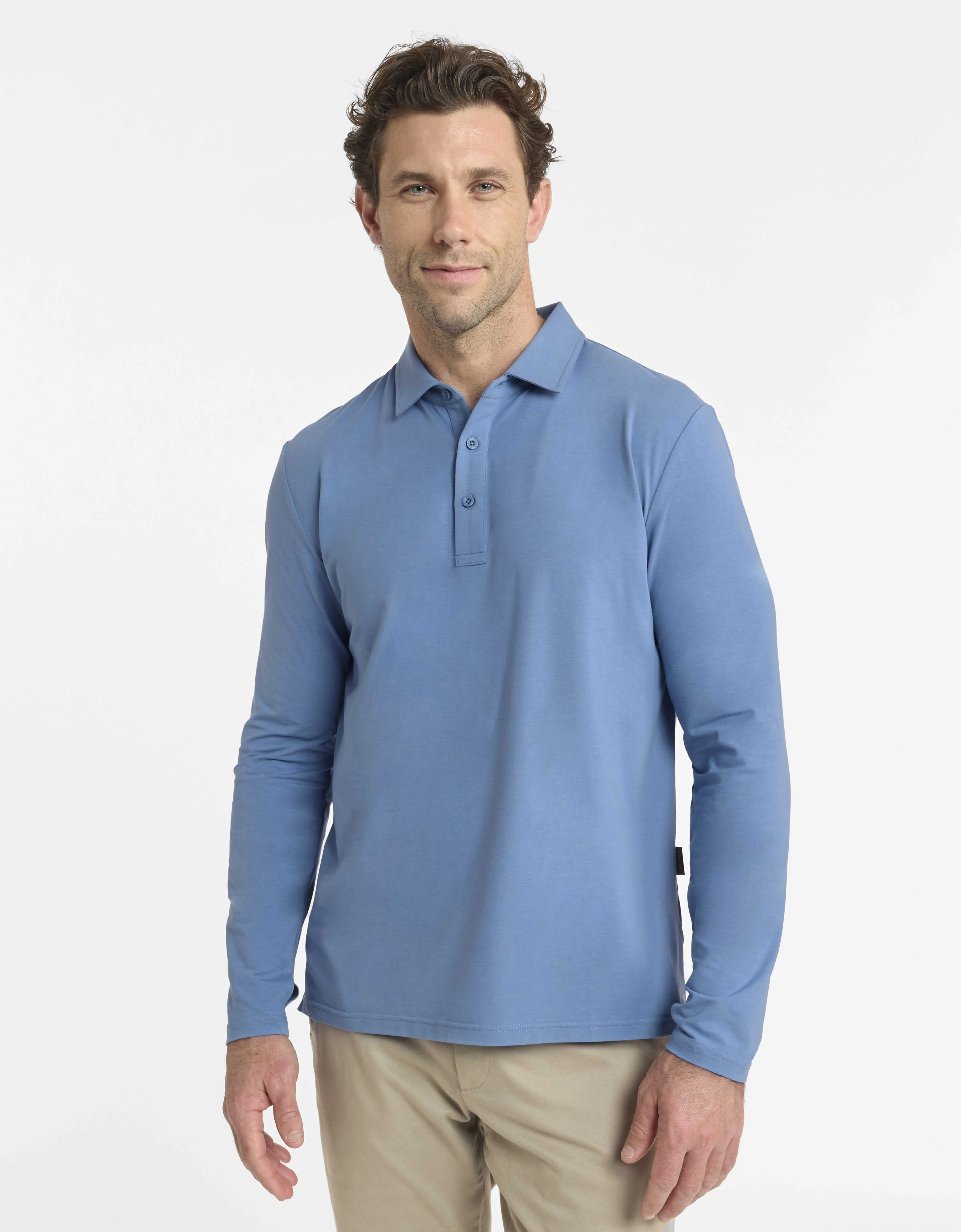 Long Sleeve Polo Shirt UPF50  Sensitive Collection