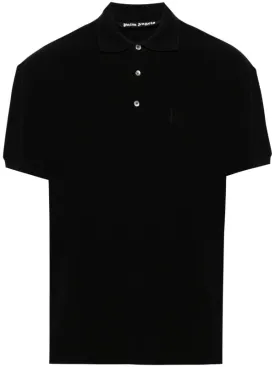 MONOGRAM LOGO-EMBROIDERED COTTON POLO SHIRT