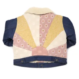 oh baby! Quilted Sunrise Denim Jacket with Snowdrift Lining - Multi Color