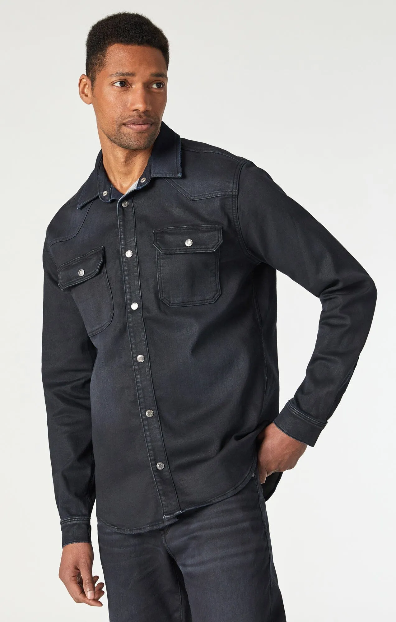 PARKER SHIRT IN COATED ATHLETIC