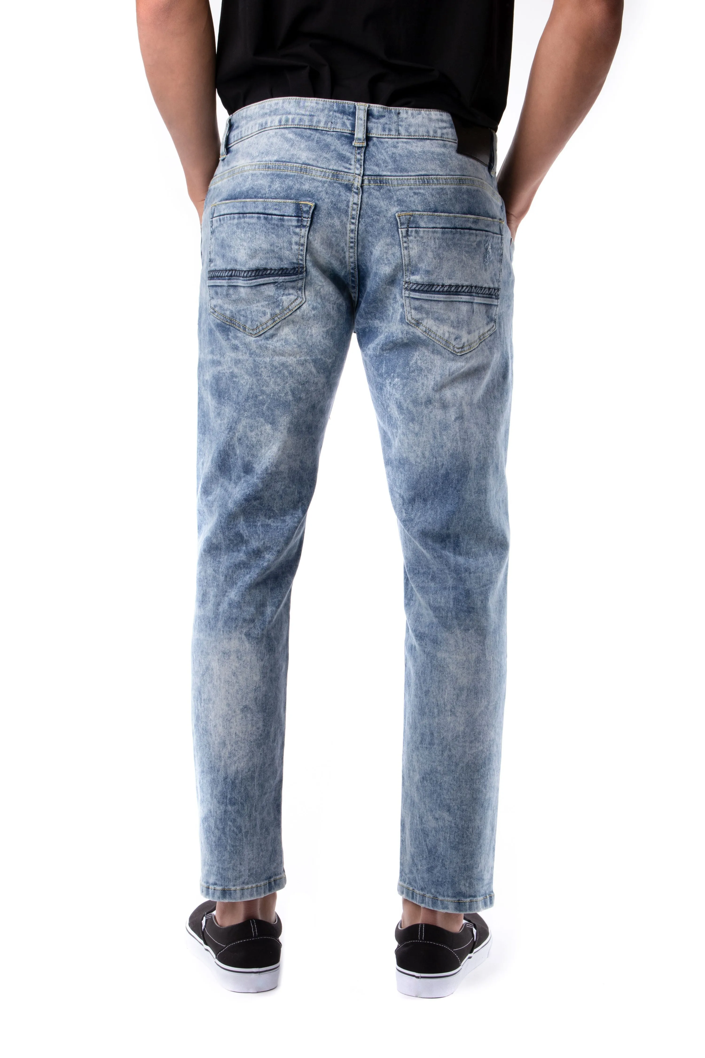 RAW X Men's Rip & Repair Denim Pants