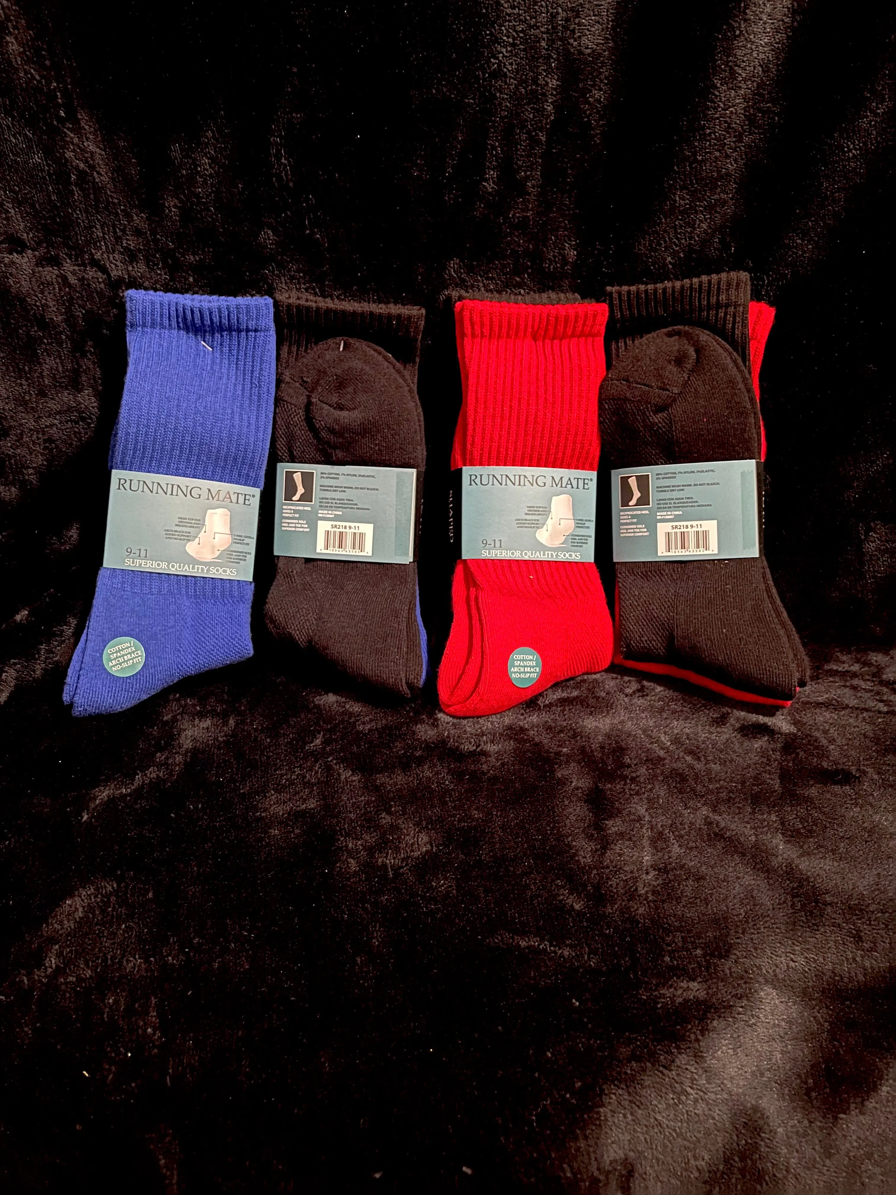 Red Crew Socks Double Pack