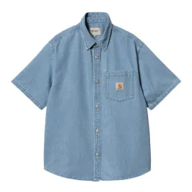 S/S ODY SHIRT / CARHARTT WIP / BLUE (STONE BLEACHED )