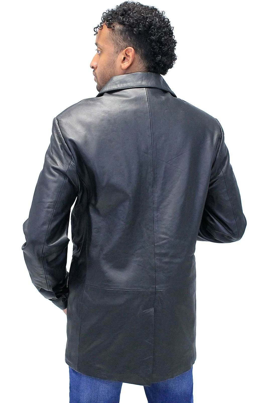 TALL Men's Lambskin Leather Blazer #M3BBGKT