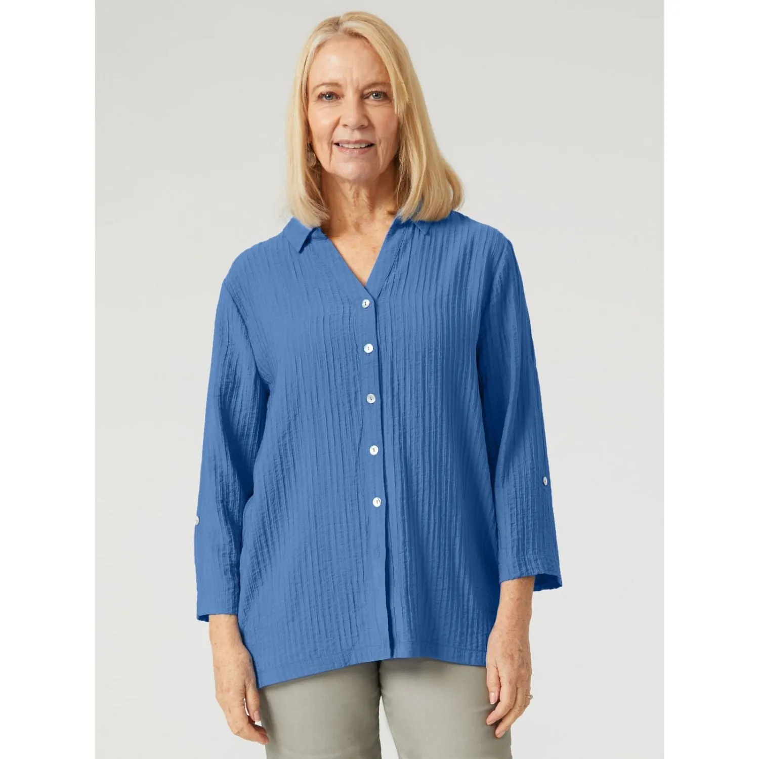 TIGI 22/24 Ultramarine Button Down Shirt