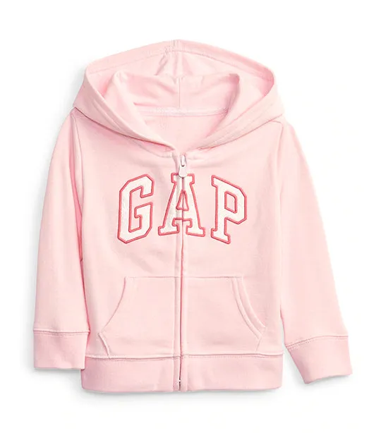 Toddler Girl Gap Logo Full Zip Hoodie New Powder