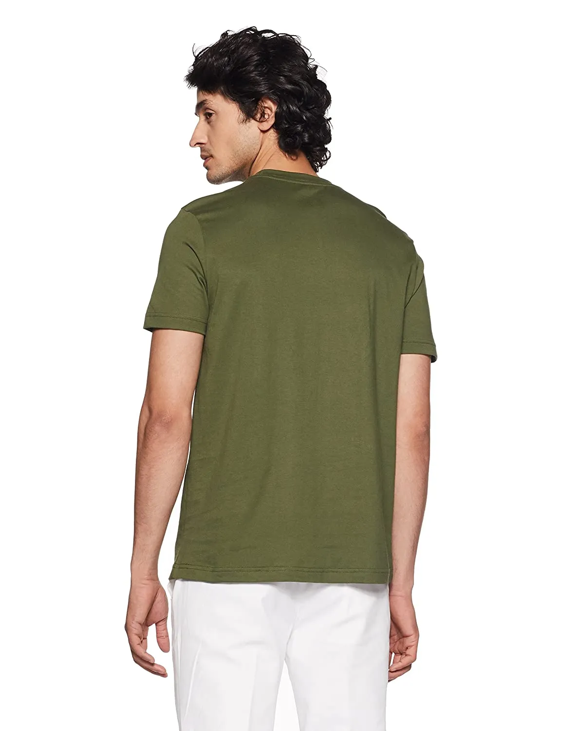 U.S. Polo Assn. Men's Solid Regular Fit T-Shirt Green