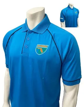 VBS400FL BB - FHSAA Bright Blue Men's Short Sleeve Polo Shirt