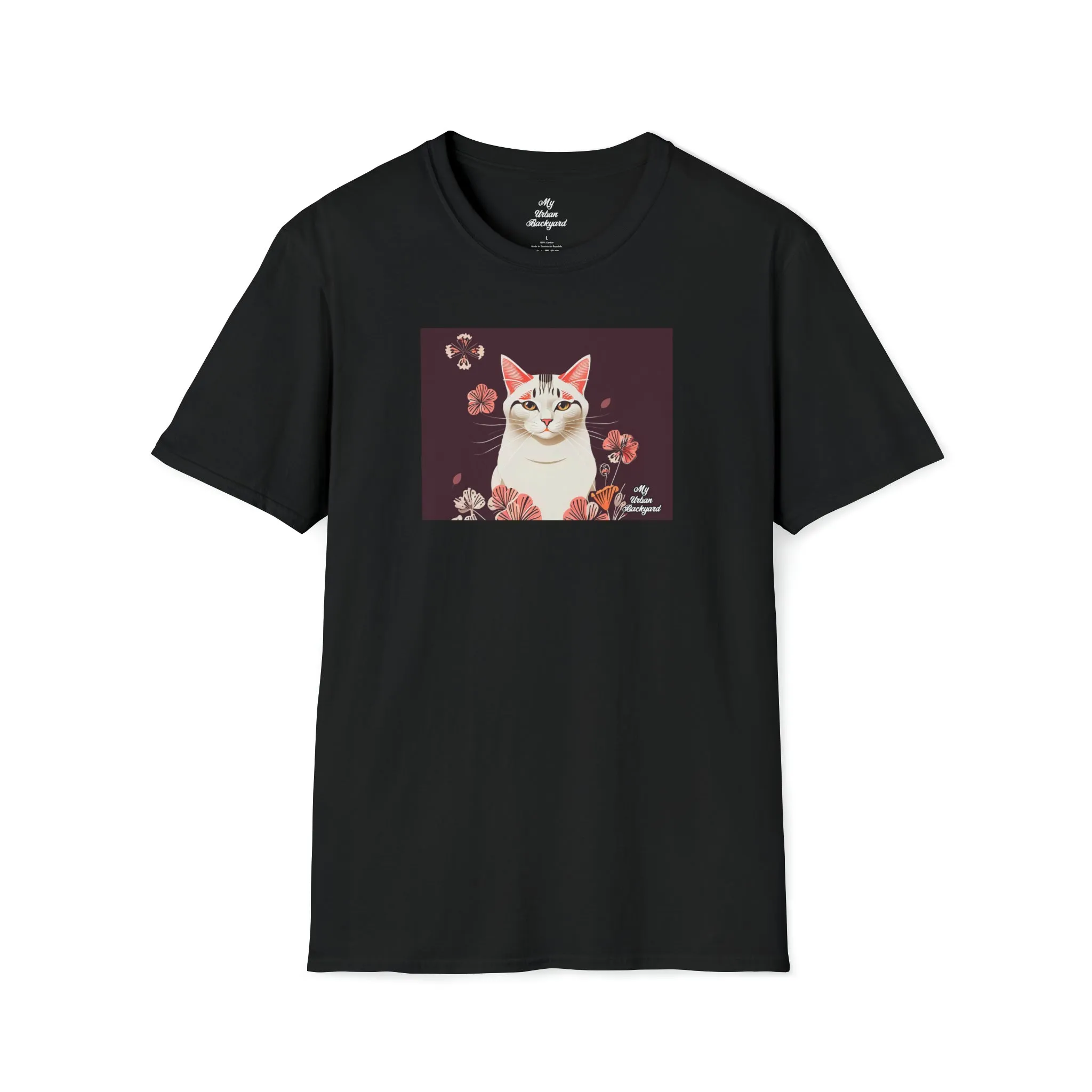 White Cat, Soft 100% Cotton T-Shirt, Unisex, Short Sleeve, Classic Fit