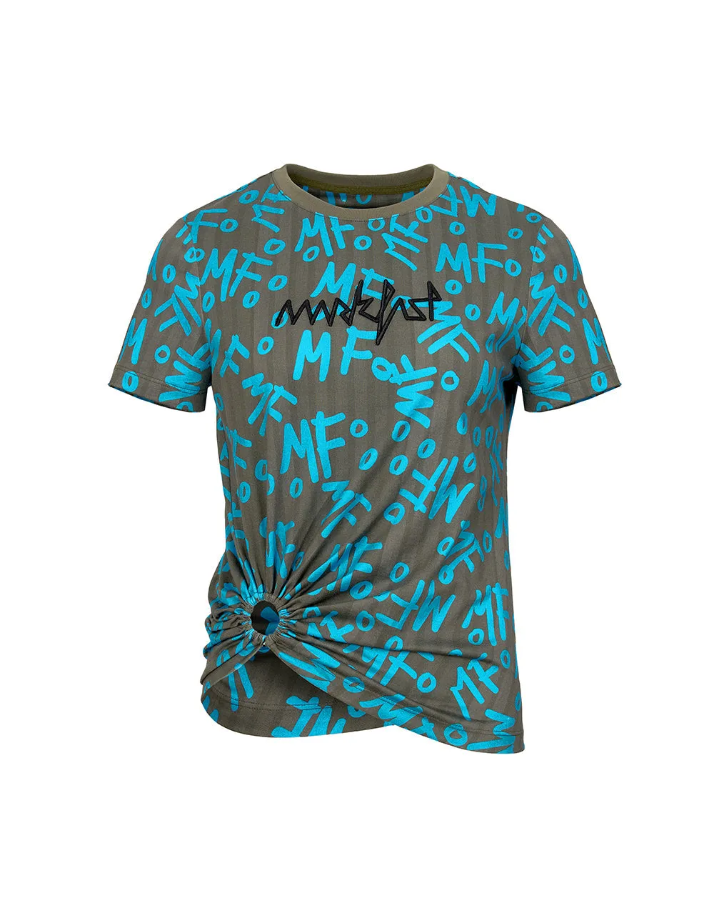 Women MF Printed Twist Up T-Shirt